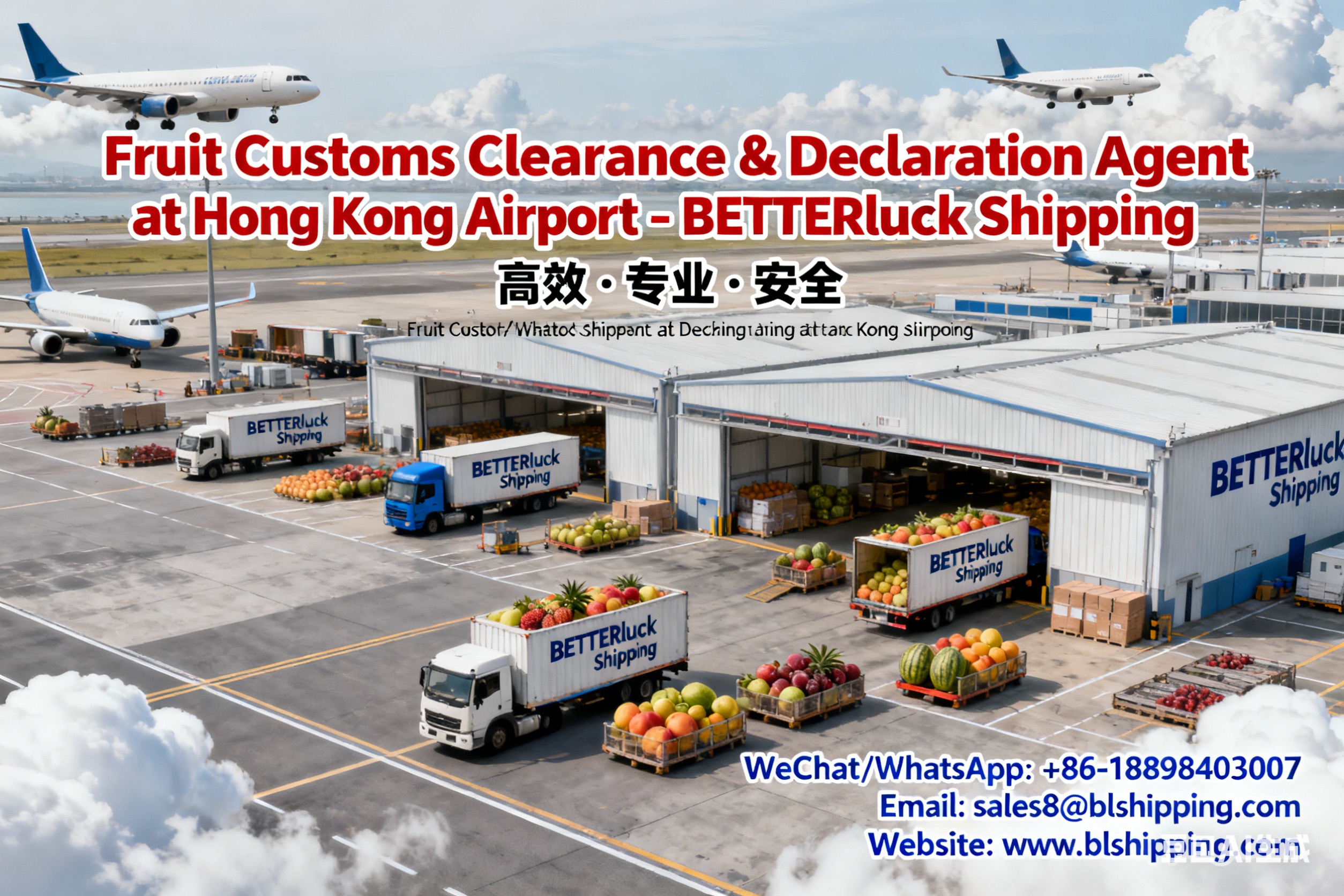 Agent Fruit Customs Clearance Declaration at Hong Kong Airport