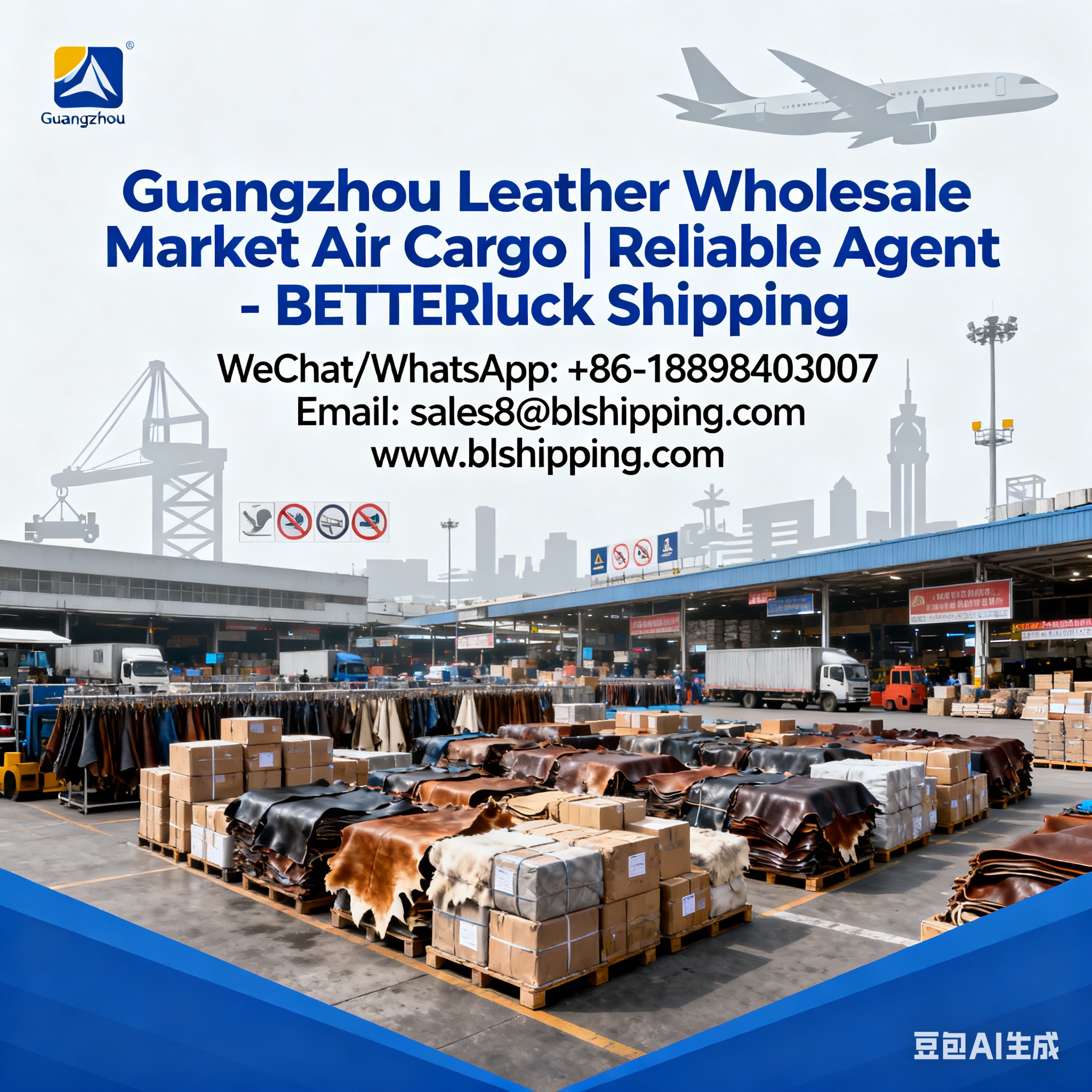 Air cargo Guangzhou leather wholesale markets reliable agent