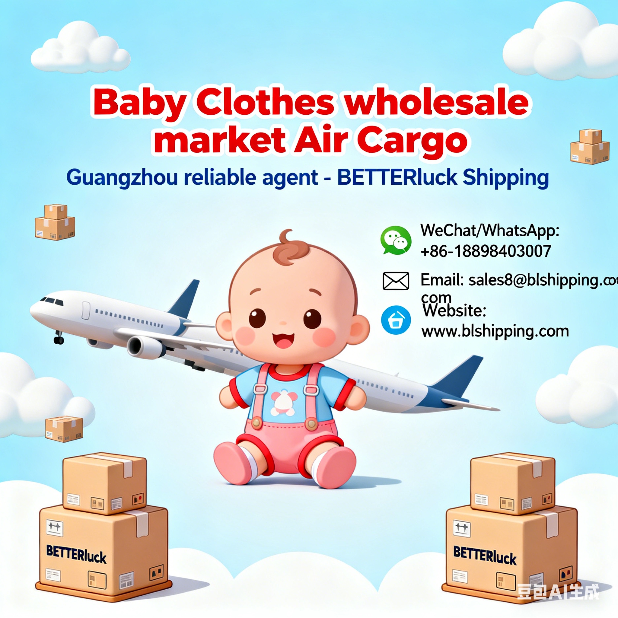 Baby Clothes wholesale Air Cargo Guangzhou reliable agent