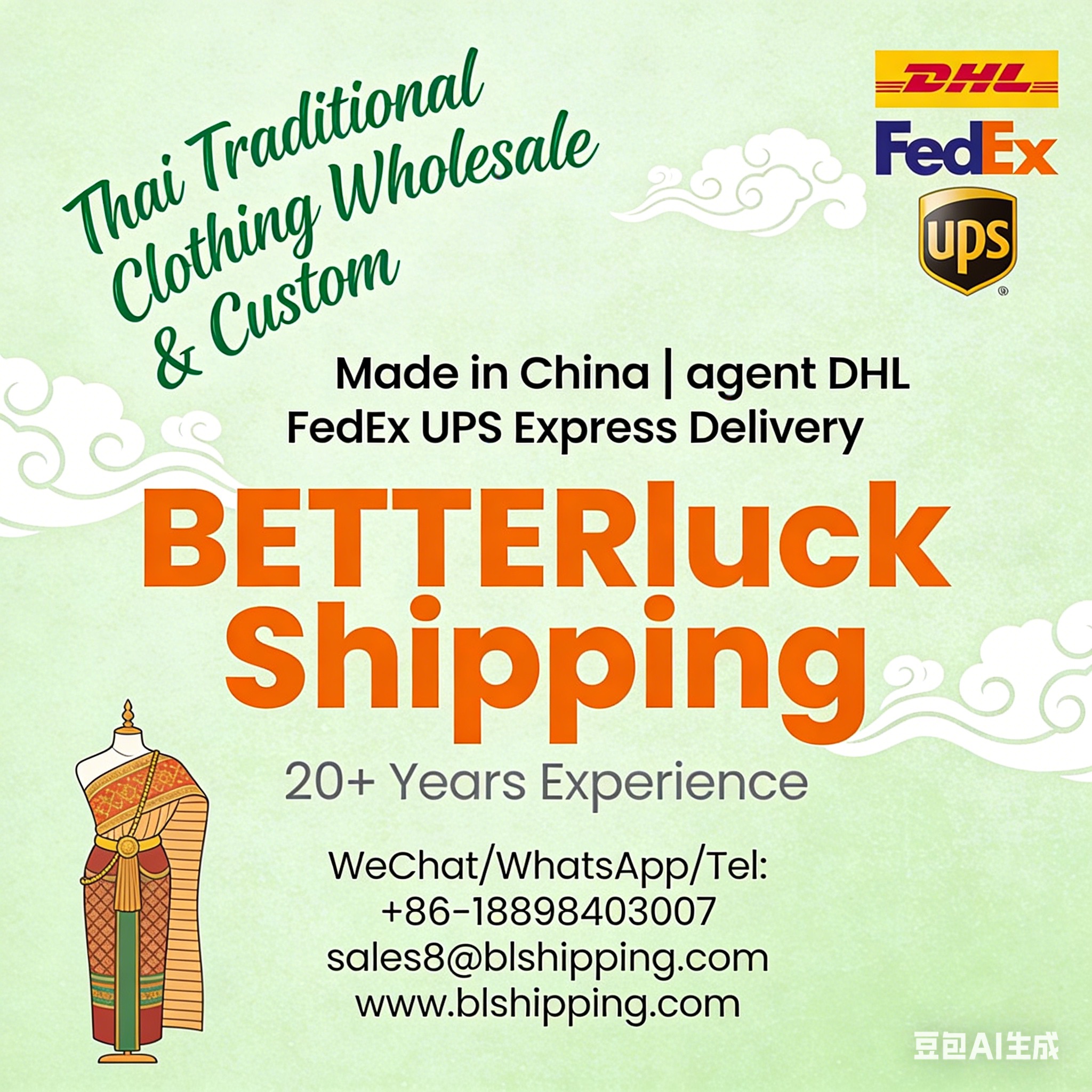 China door-to-door Thailand ups dhl fedex Express Delivery