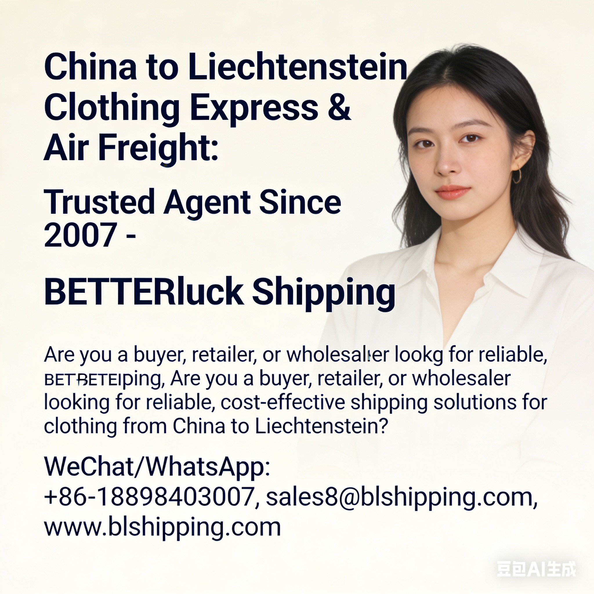 China to Liechtenstein Clothing Express Air Freight Agent