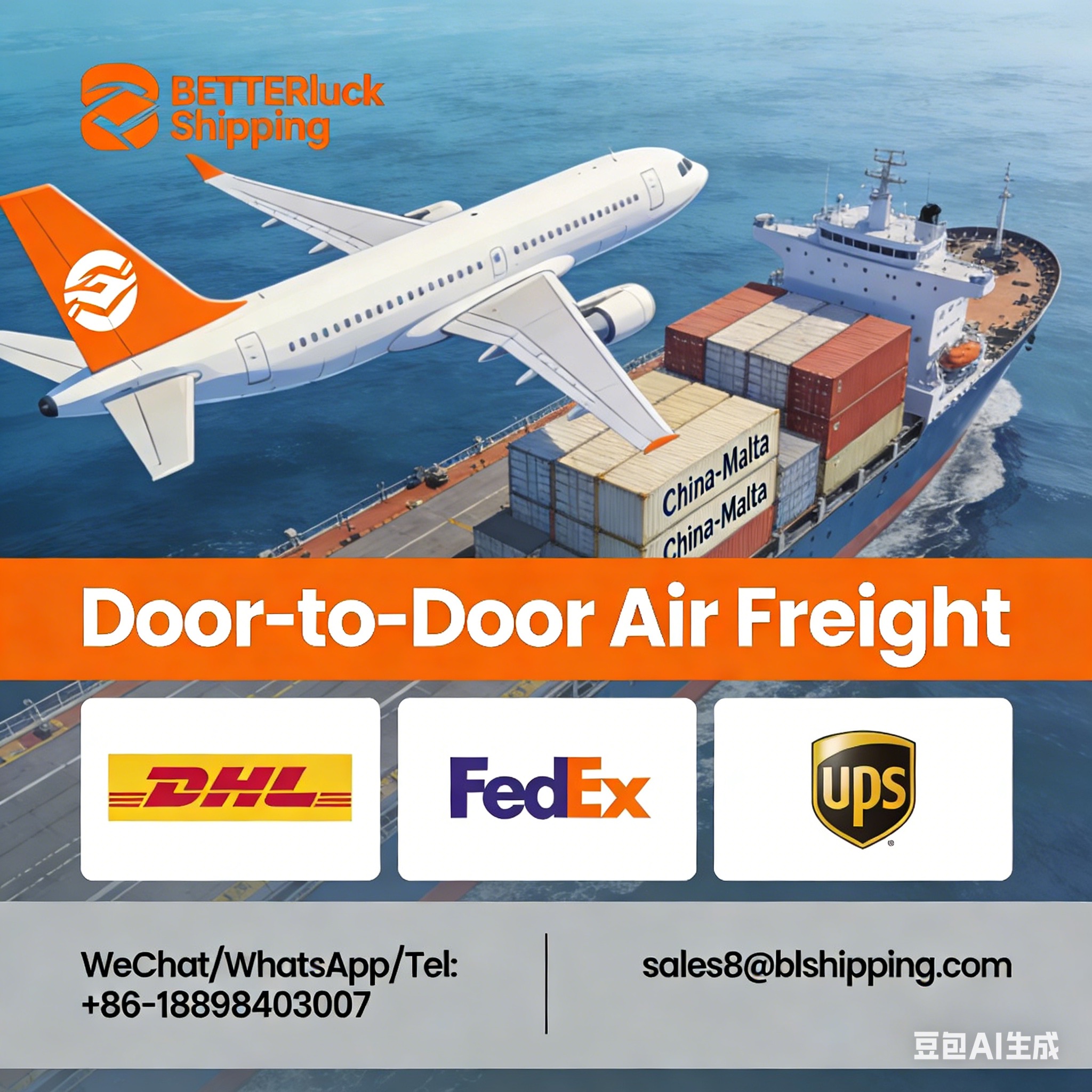China to Malta Door-to-Door Air Freight Express Delivery Agent