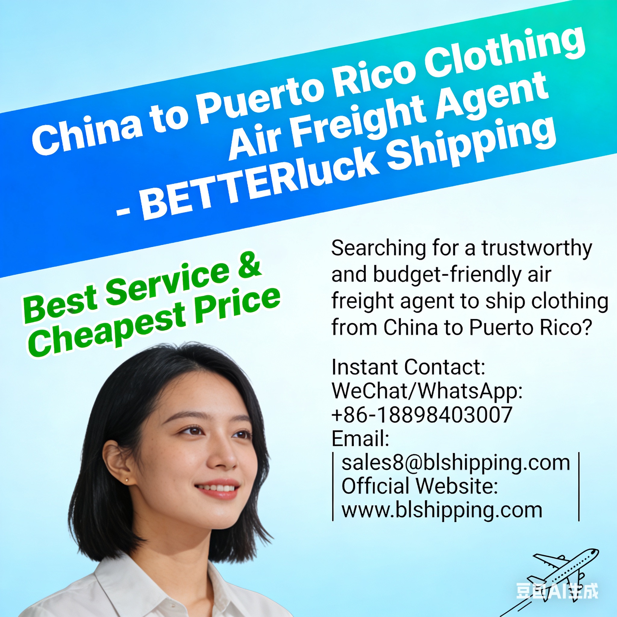 China to Puerto Rico Clothing Air Freight Express Delivery Agent