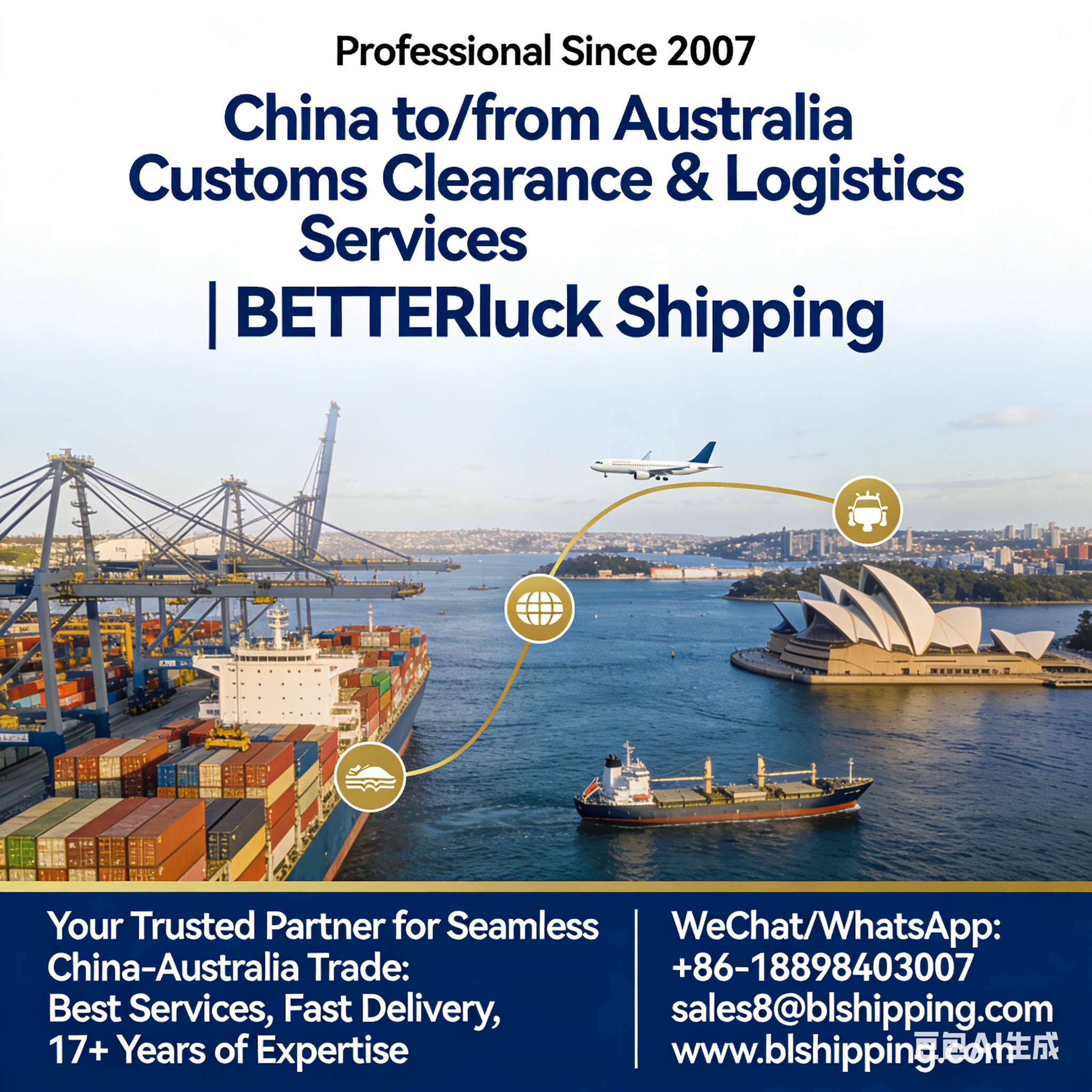 China to/from Australia Customs Clearance & Logistics Services