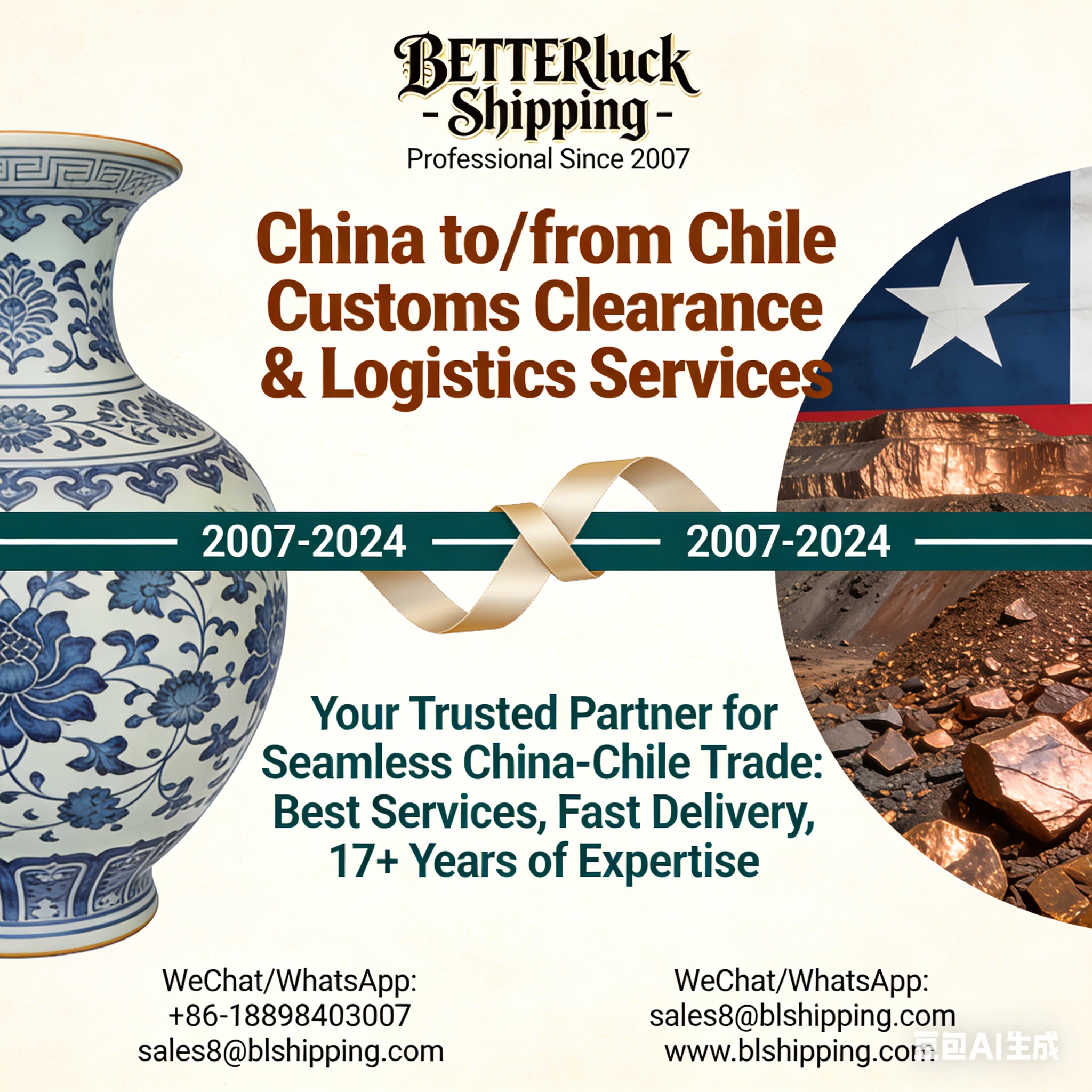 China to/from Chile Customs Clearance & Logistics Services