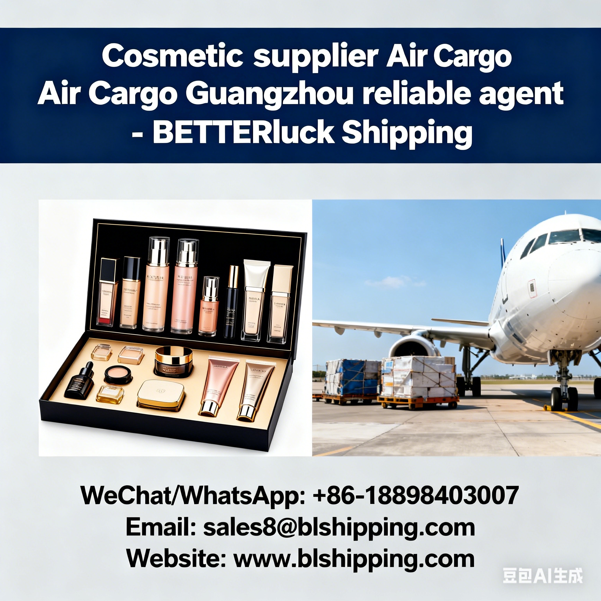 Customized Cosmetics supplier Guangzhou Air Cargo agent