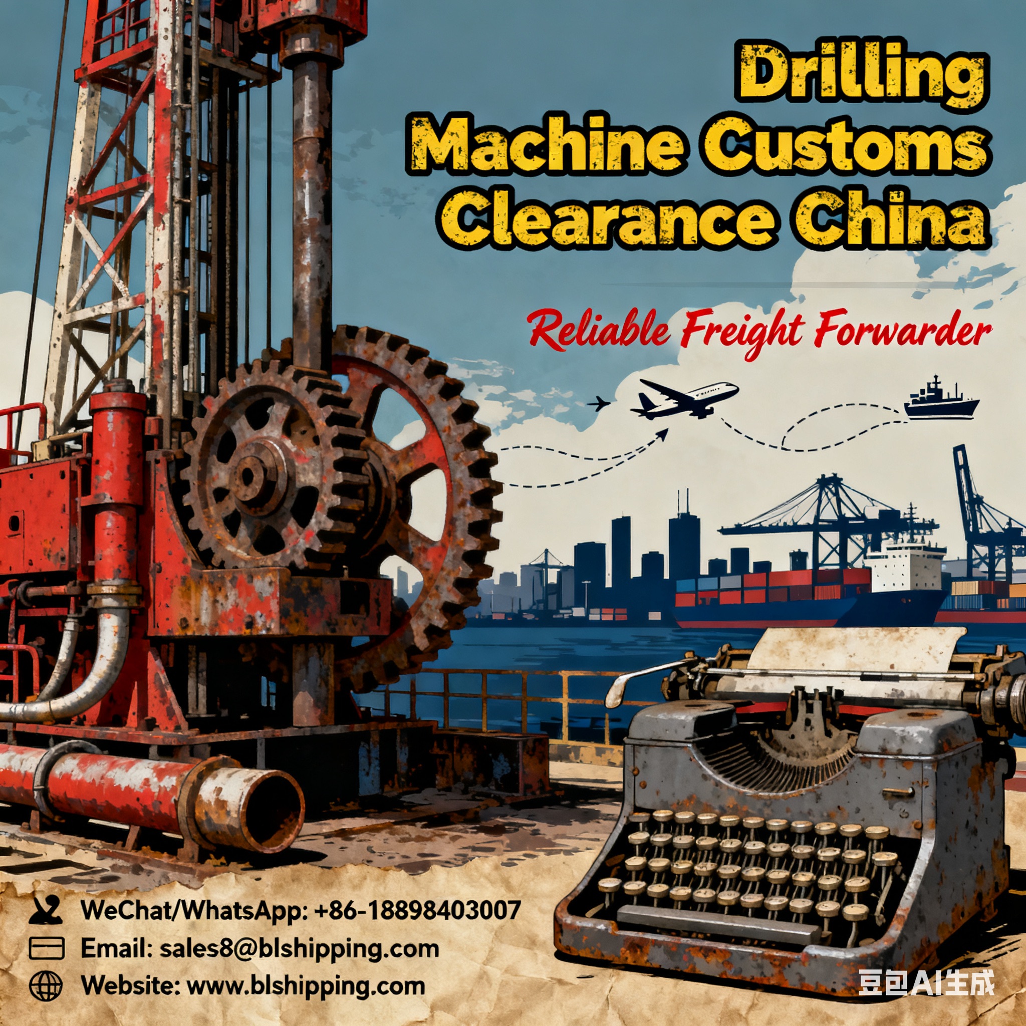 Drilling Machine China Freight Forwarder Customs Clearance