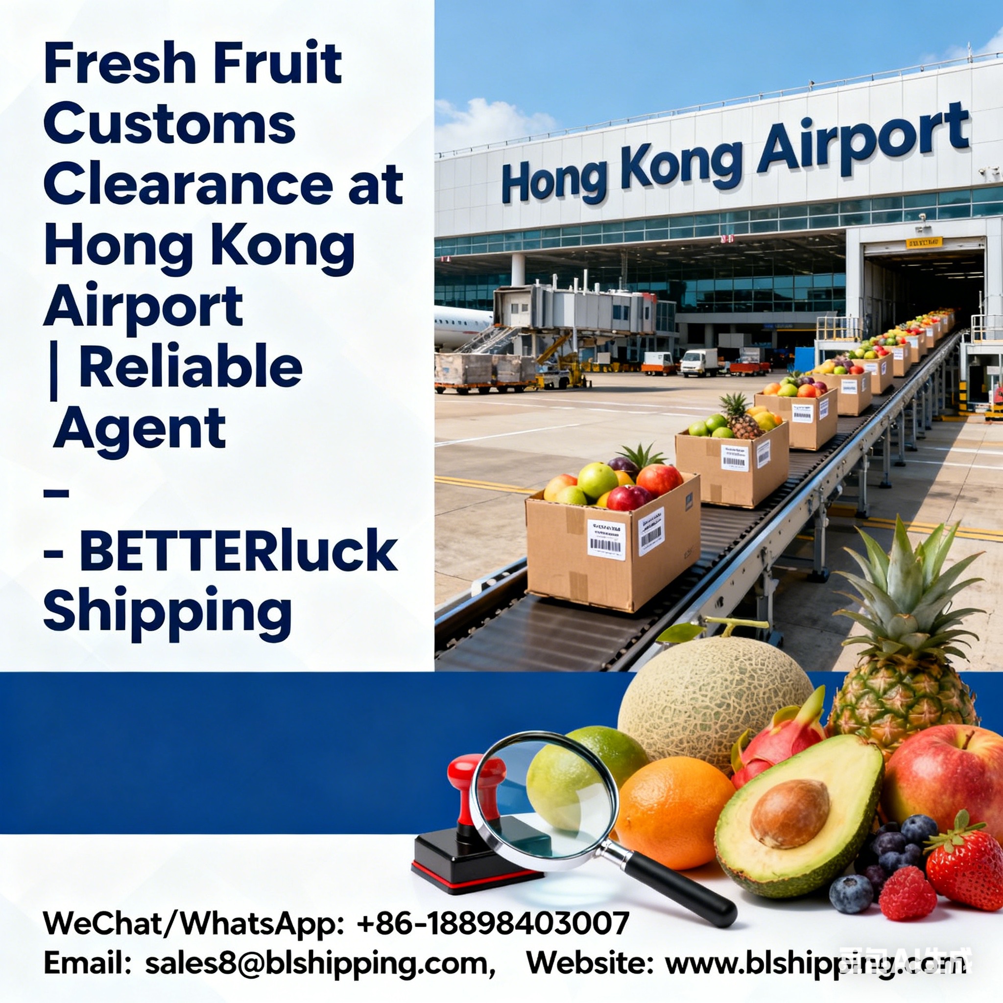 Fresh Fruit Customs Clearance HongKong Airport reliable agent