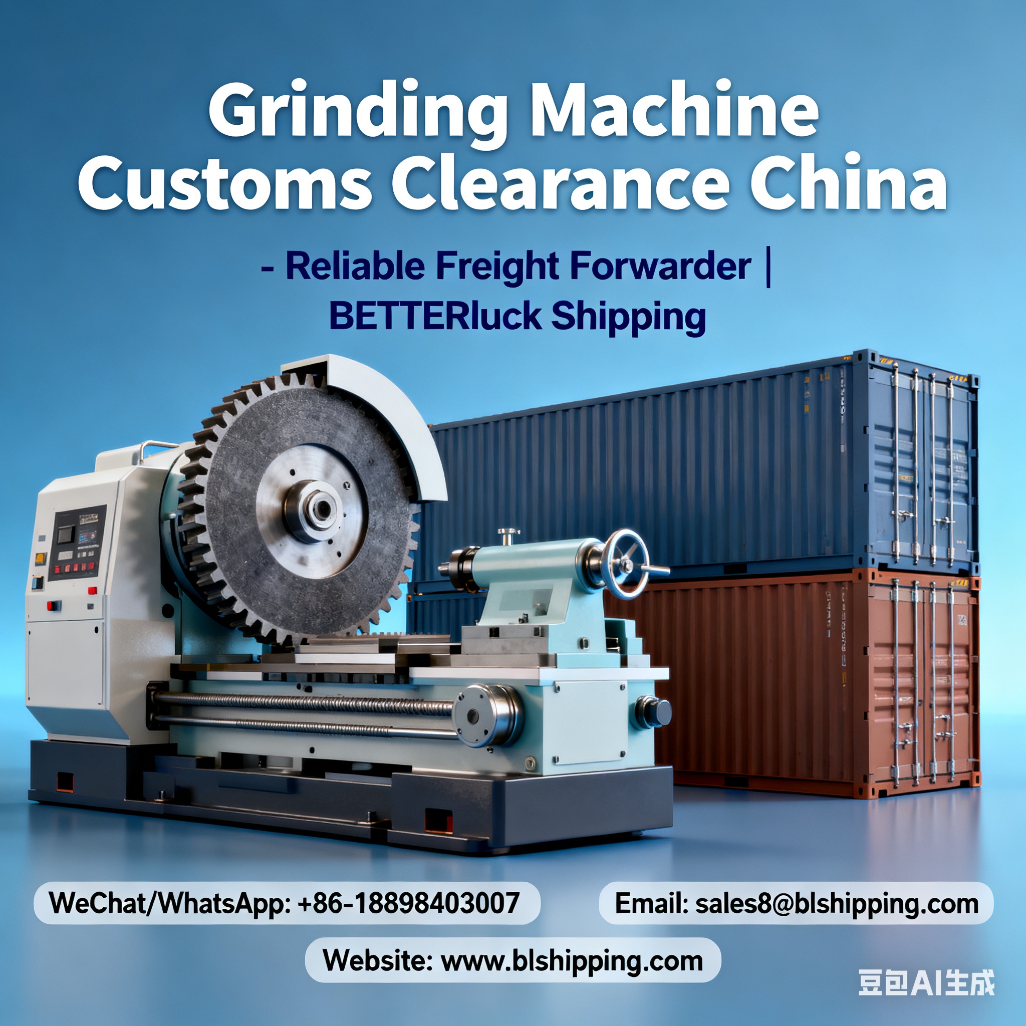 Grinding Machine China Freight Forwarder Customs Clearance