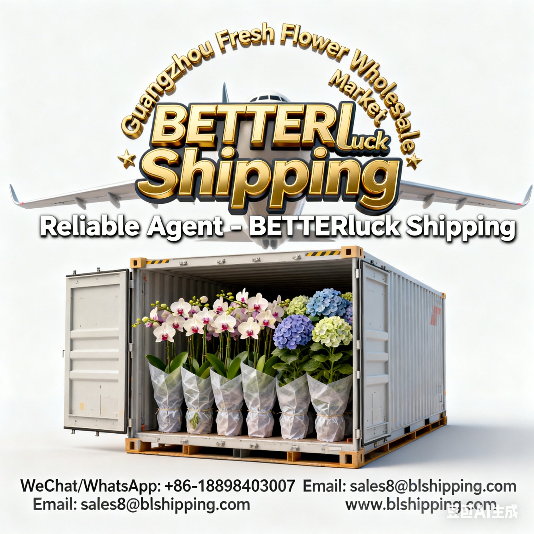 agent Guangzhou Fresh Flower Wholesale Market Air Cargo