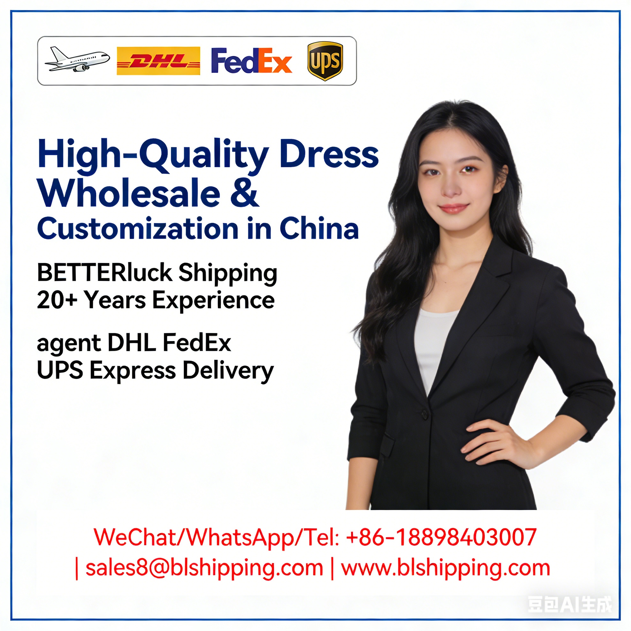High-Quality Dress China air courier express fast delivery