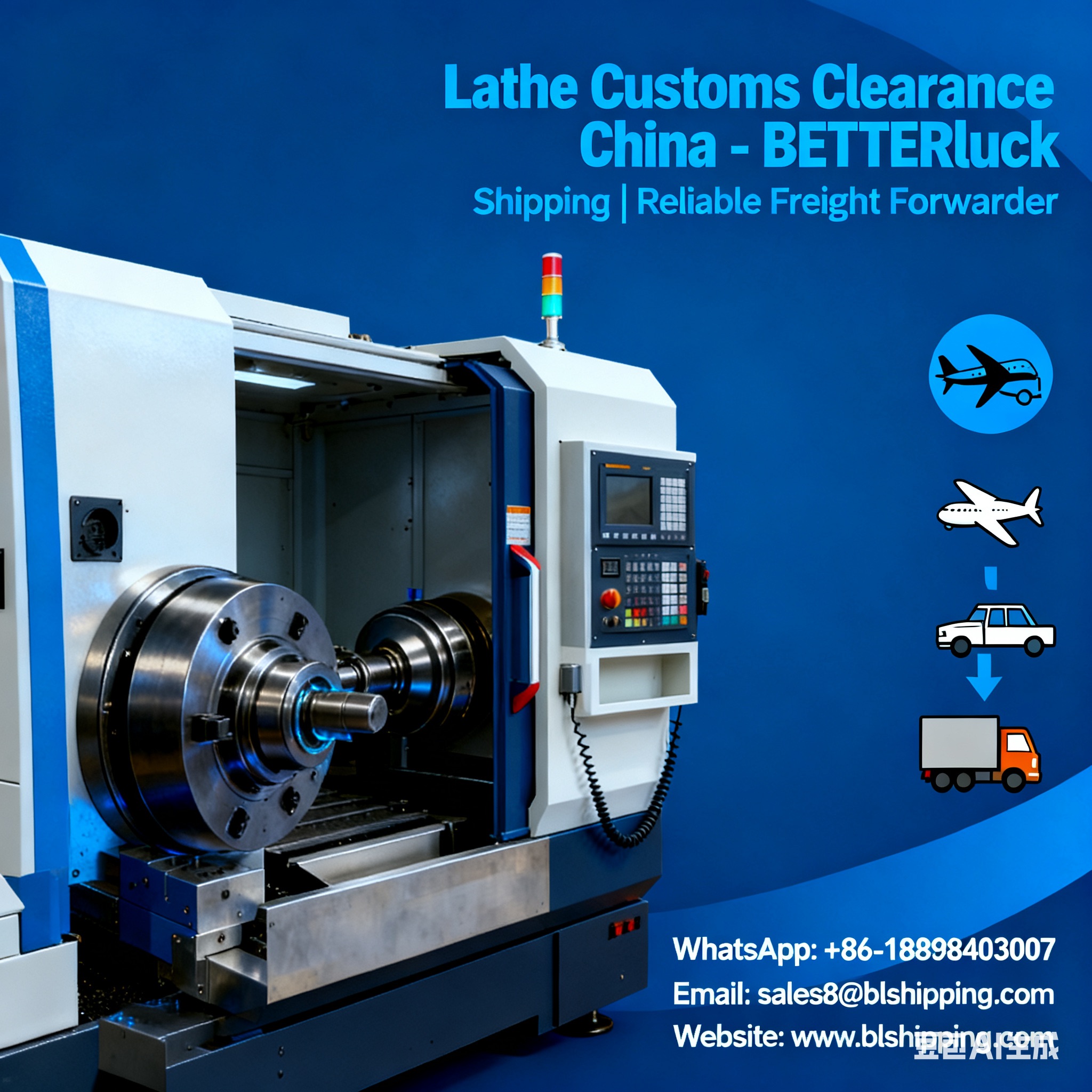 Lathe Customs Clearance China Shipping Freight Forwarder