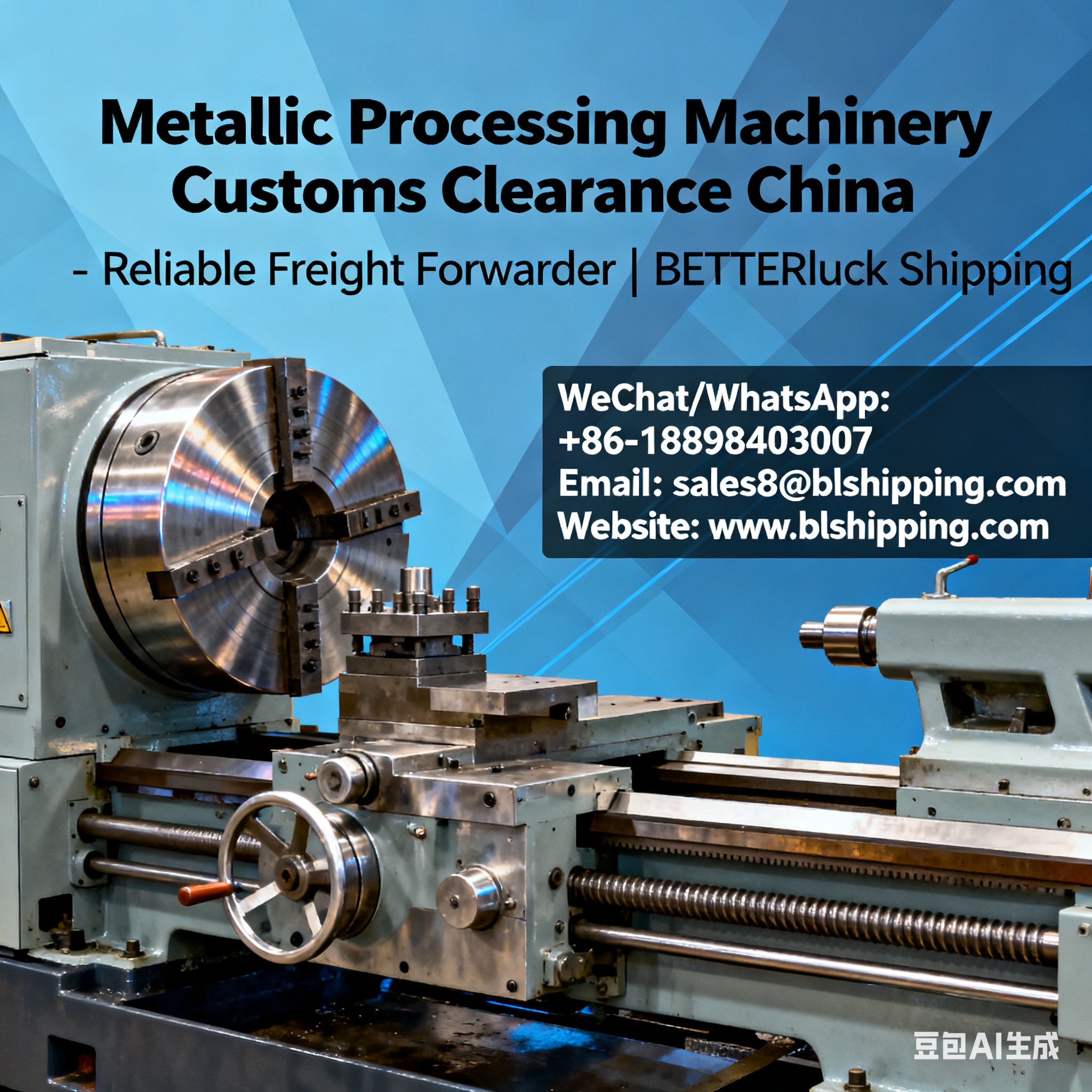 Metallic Processing Machinery China Customs Clearance agent