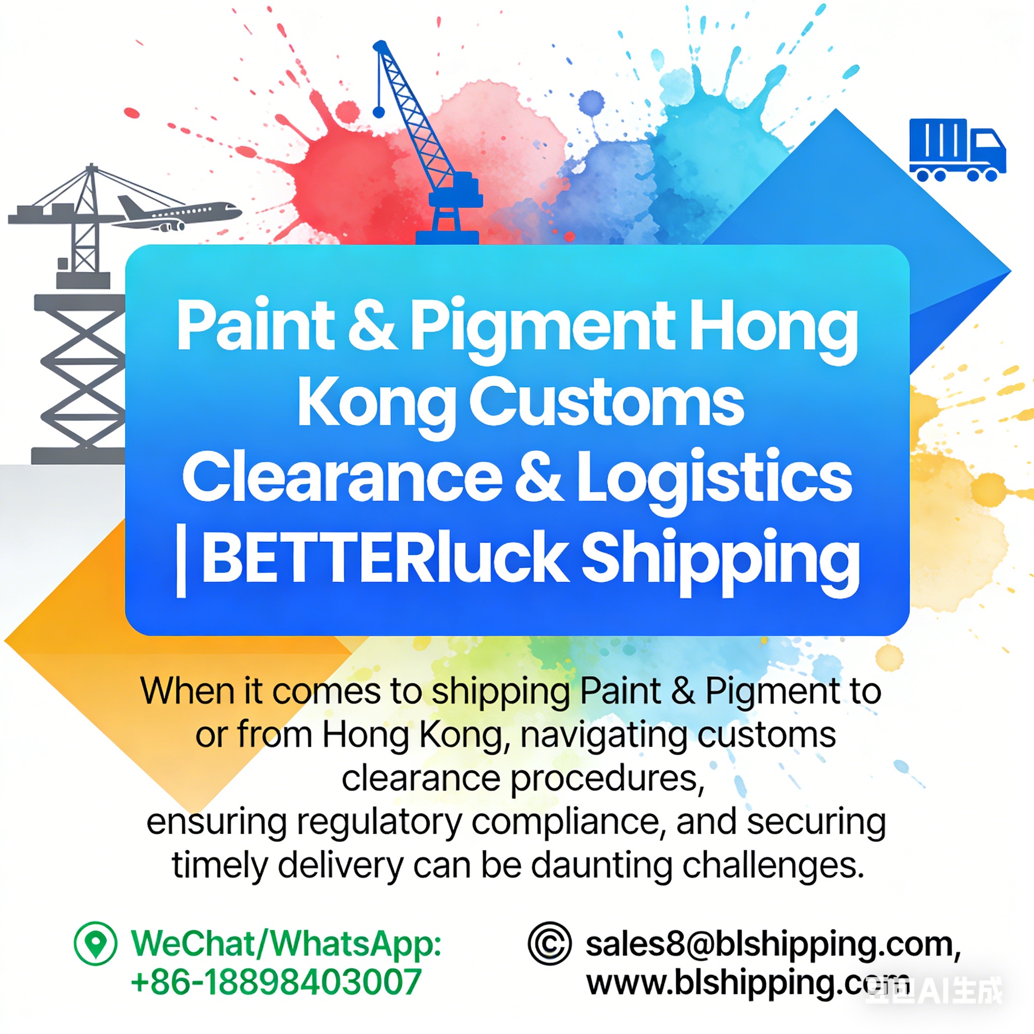 Paint Pigment Hong Kong Customs Clearance Logistics