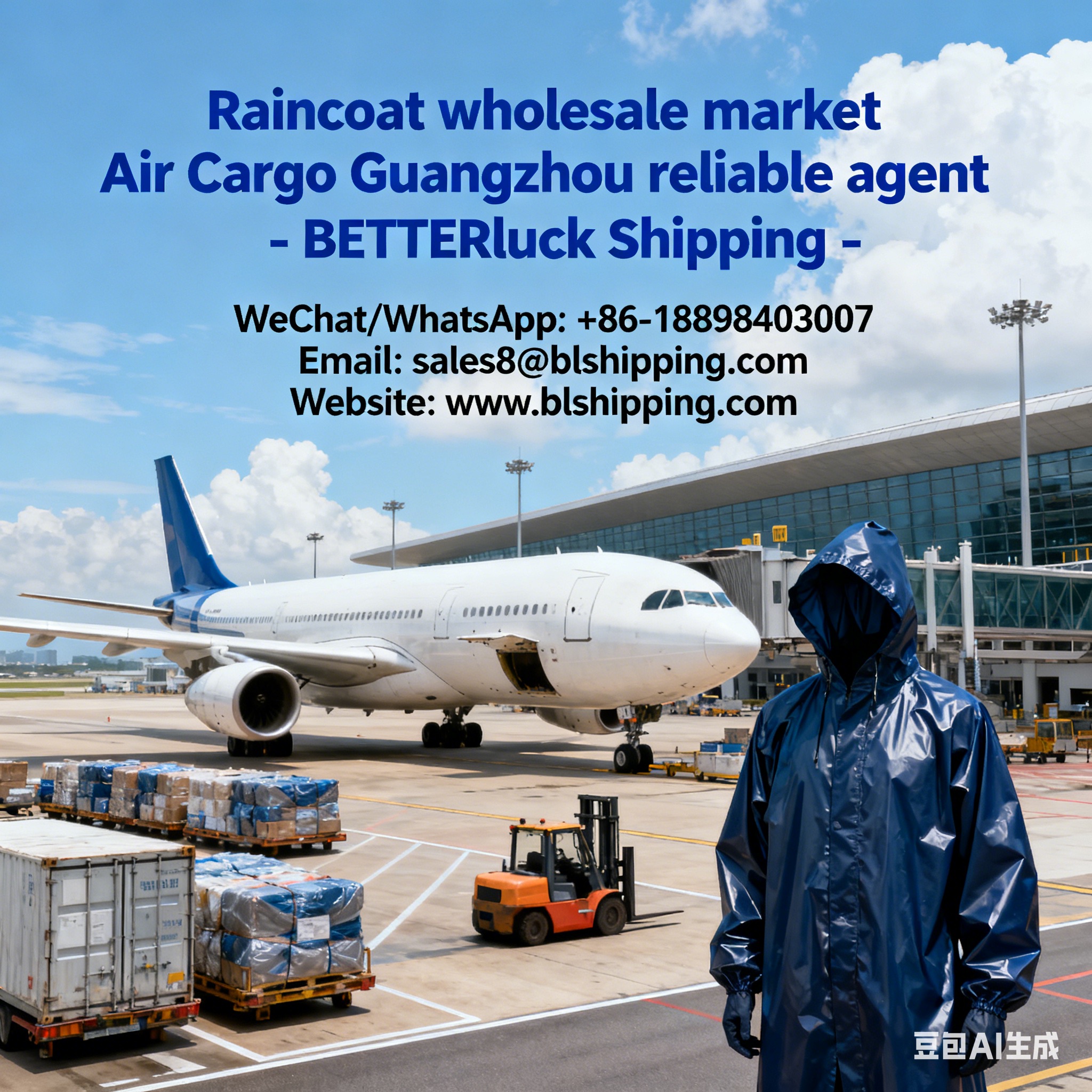 Raincoat wholesale market Air Cargo Guangzhou reliable agent