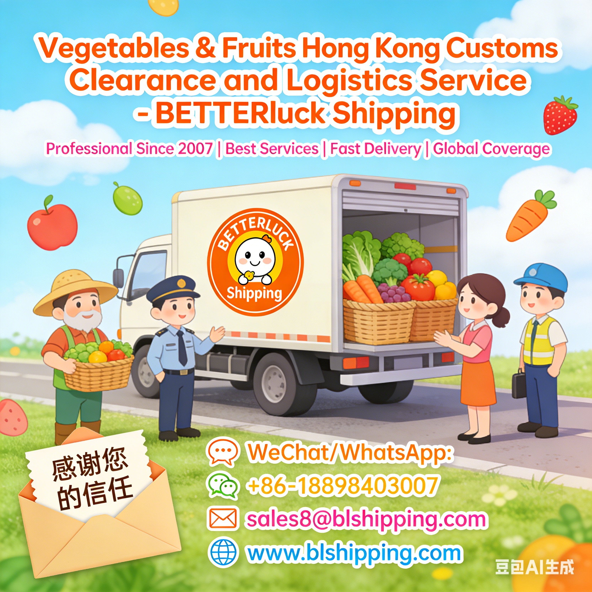 Vegetables Fruits Logistics Hong Kong Customs Clearance broker