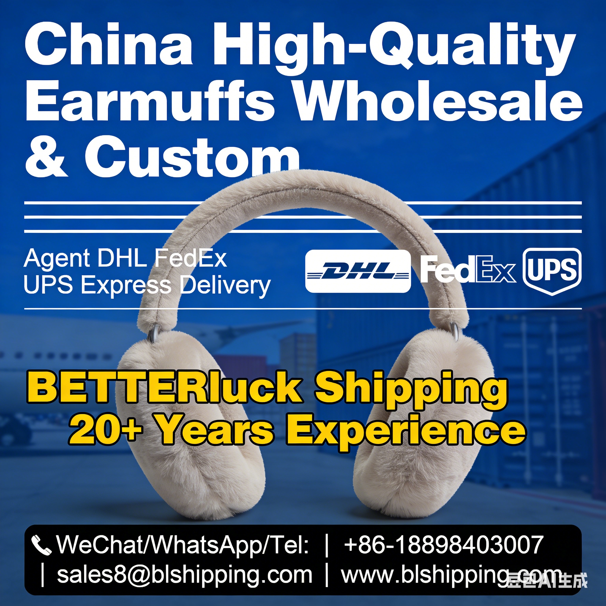seller Earmuffs China cargo air express fast delivery to buyer