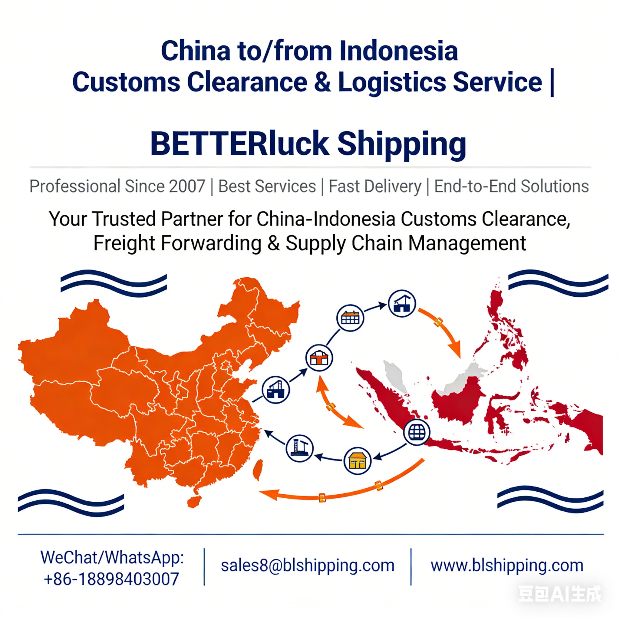 service China to/from Indonesia Customs Clearance & Logistics